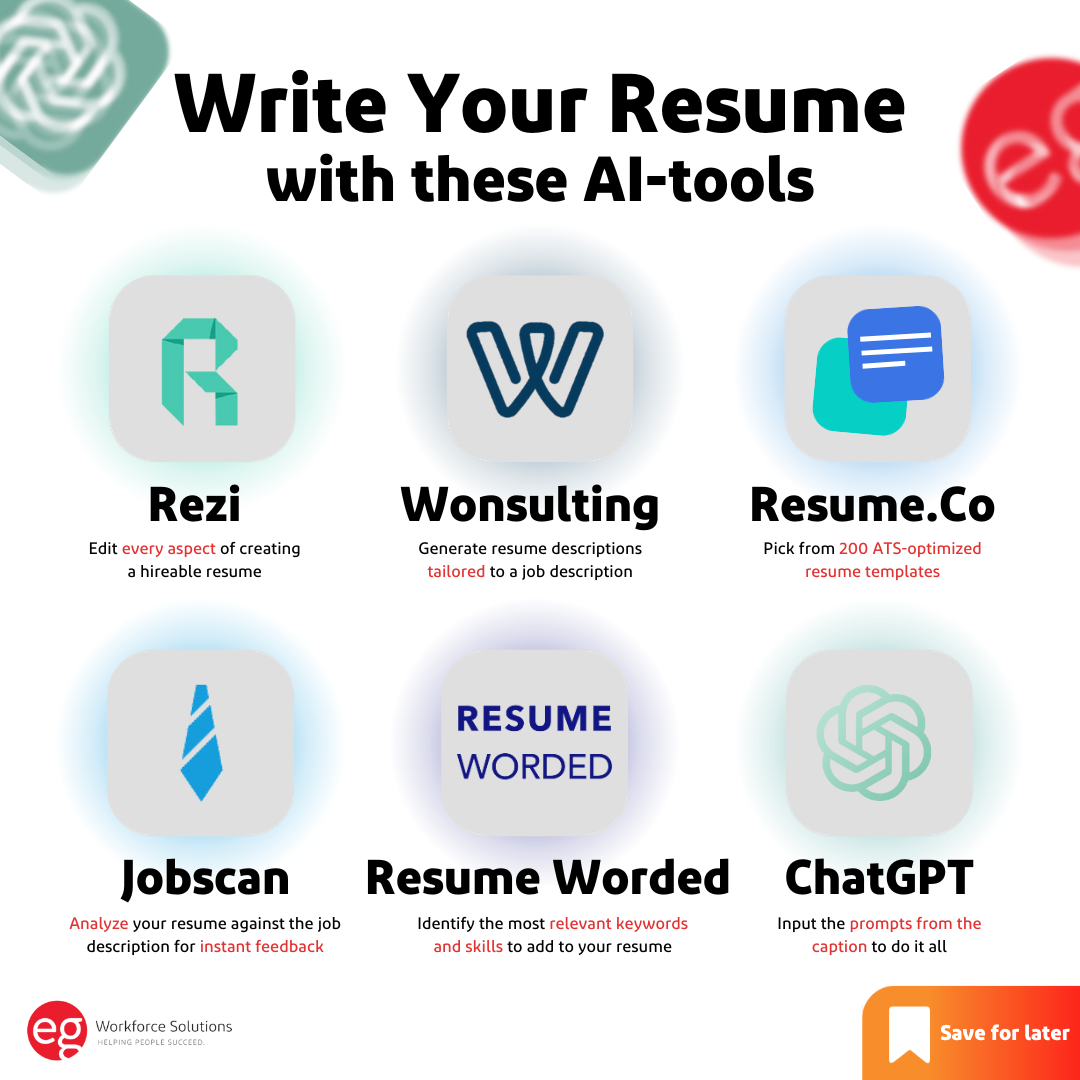 Your Ai Powered Resume Guide Eg Workforce Solutions