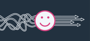 smiling icon representing employee retention and happiness